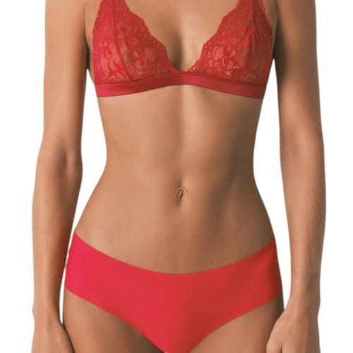 Bikini Women Secret rojo de cintura corta para mujer